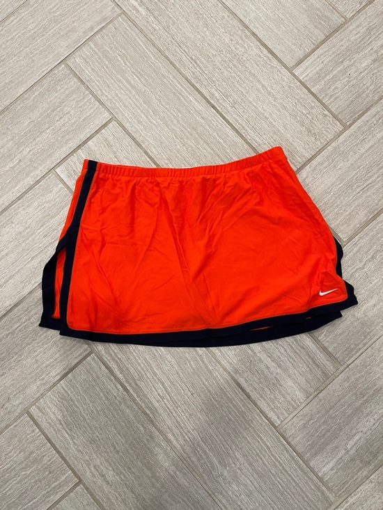 Nike Pants - Nike Orange Skort with Navy Blue Trim